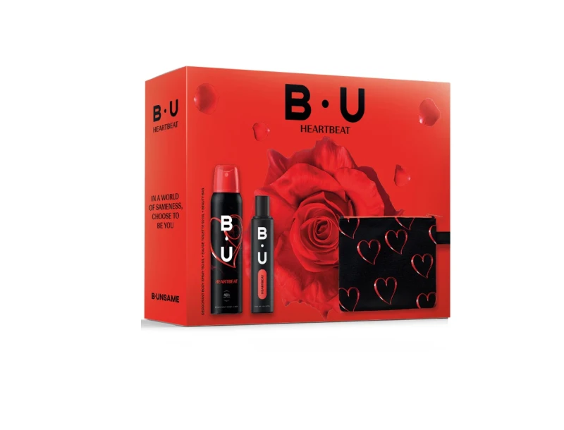 BU CASETA CADOU (EDT50+DEO150+COSMETIC BAG) HEART BEAT 